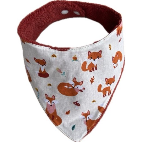 bavoir anti bavouille renard roux
