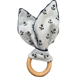 anneau de dentition ancre bleu clair