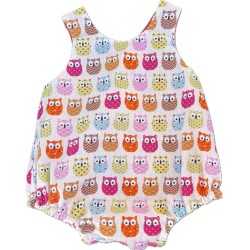 Barboteuse hibou rose