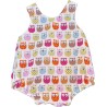 Barboteuse hibou rose