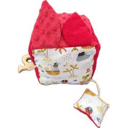 Cube d'éveil en  tissus cousue main à Sarzeau dans le Morbihan