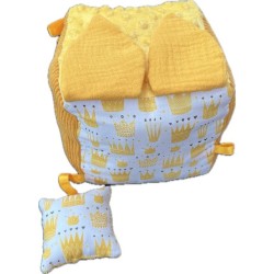 Cube d'éveil en  tissus cousue main à Sarzeau dans le Morbihan