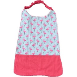 Bavoir élastiqué enfant personnalisé – coton & éponge bambou – grand format cantine