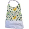 Bavoir élastiqué enfant personnalisé – coton & éponge bambou – grand format cantine