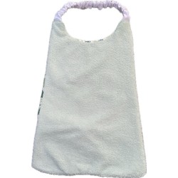 Bavoir élastiqué enfant personnalisé – coton & éponge bambou – grand format cantine