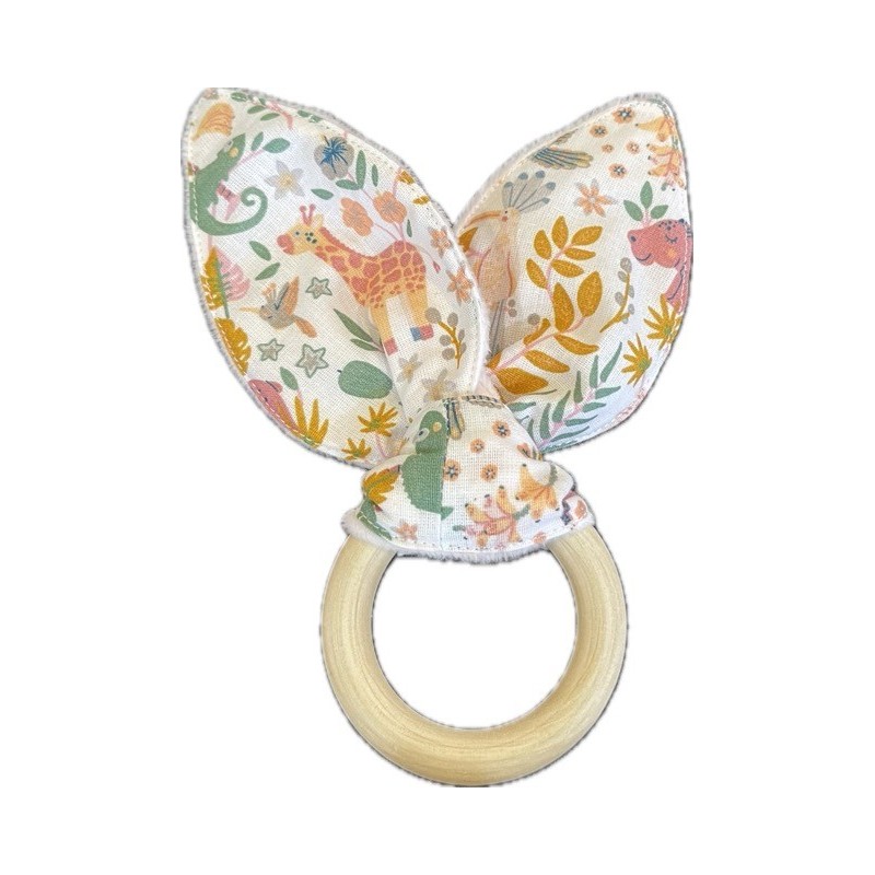 Anneau de dentition oreilles de lapin