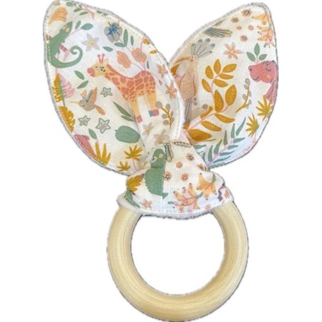 Anneau de dentition oreilles de lapin