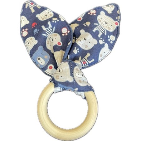 Anneau de dentition oreilles de lapin