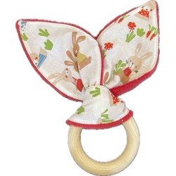 Anneau de dentition oreilles de lapin