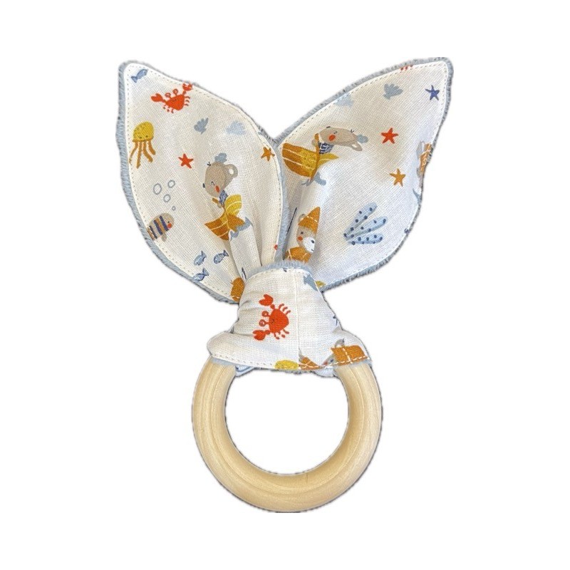 Anneau de dentition oreilles de lapin