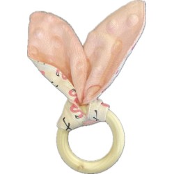 Anneau de dentition oreilles de lapin