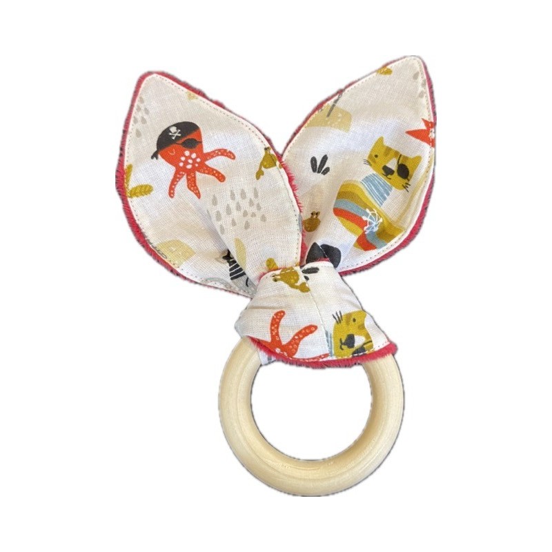 Anneau de dentition oreilles de lapin