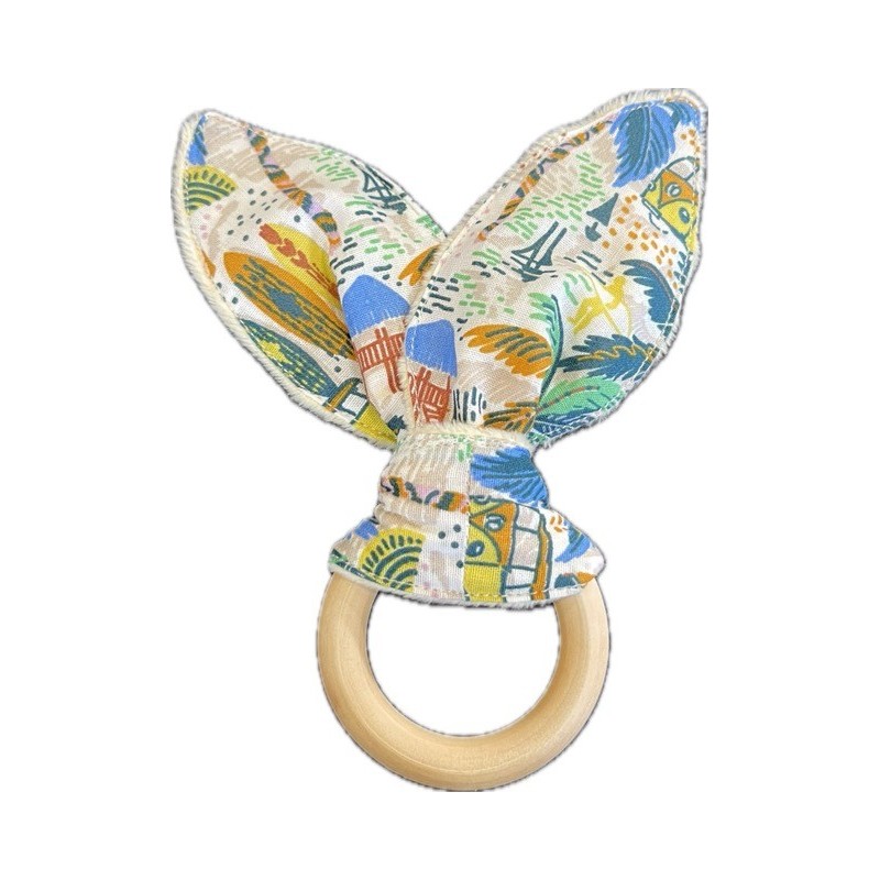 Anneau de dentition oreilles de lapin