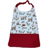 Bavoir élastiqué enfant personnalisé – coton & éponge bambou – grand format cantine