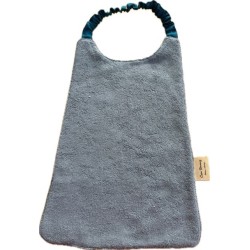 Bavoir élastiqué enfant personnalisé – coton & éponge bambou – grand format cantine