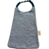 Bavoir élastiqué enfant personnalisé – coton & éponge bambou – grand format cantine