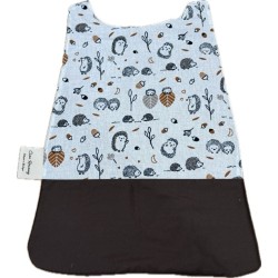 Bavoir élastiqué enfant personnalisé – coton & éponge bambou – grand format cantine