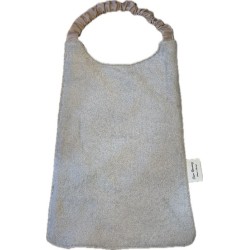 Bavoir élastiqué enfant personnalisé – coton & éponge bambou – grand format cantine