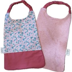 Bavoir élastiqué enfant personnalisé – coton & éponge bambou – grand format cantine