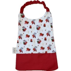 Bavoir élastiqué enfant personnalisé – coton & éponge bambou – grand format cantine