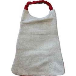 Bavoir élastiqué enfant personnalisé – coton & éponge bambou – grand format cantine