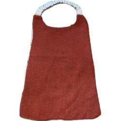 Bavoir élastiqué enfant personnalisé – coton & éponge bambou – grand format cantine